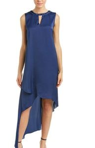 BCBG MAXAZRIA Asymmetrical Midi Dress